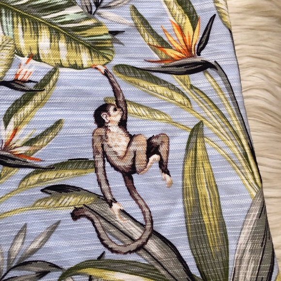 Ann Taylor Exotic Novelty Tropical Animal Floral Blue Green Orange Mini Skirt 6 - Picture 3 of 8